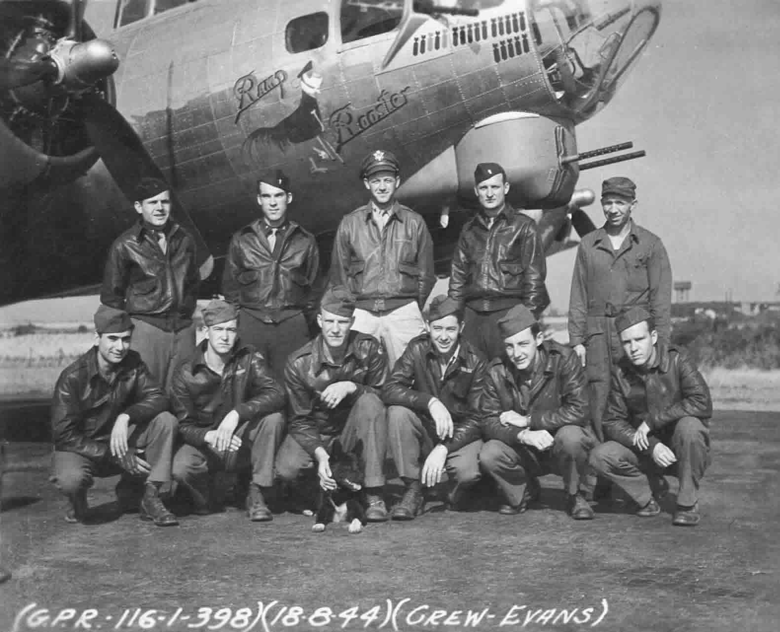 Evans' Crew - 602nd Squadron - 18 August 1944